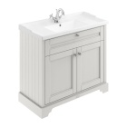 Hudson Reed Old London Timeless Sand Floor Standing Vanity Unit with 1 Tap Hole Traditional Basin 1000mm