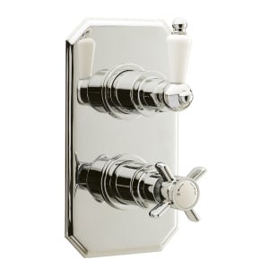Ultra Traditional Rectangular Twin Concealed Thermostatic Shower Valve