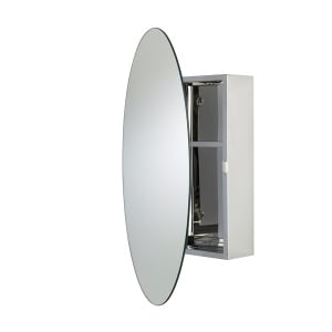 Croydex Tay Stainless Steel Oval Cabinet