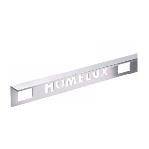 Homelux Aluminium Straight Edge 10mm Silver Tile Trim 2.5m