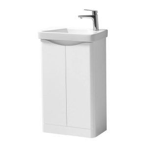 Kartell Arc White Floor Standing Cloak Unit with Basin 500 x 290mm