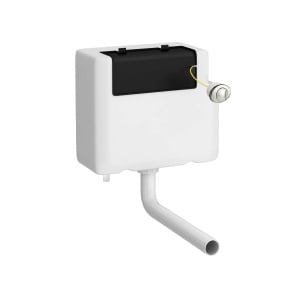 Nuie White Concealed Cistern Bottom Inlet