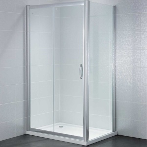 April Identiti Sliding Shower Door with Optional Side Panel