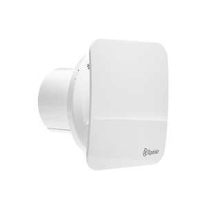 Xpelair Simply Silent Contour Square Bathroom Fan with Humidistat 100mm