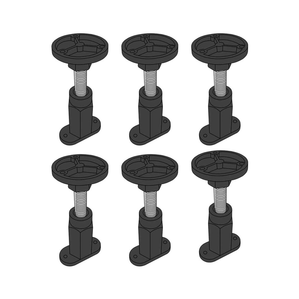 Pack of 6 shower tray legs