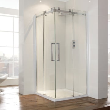 Frontline Aquaglass+ Corner Entry Shower Enclosure 900 x 900mm