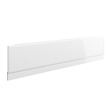 Glissando Battersea White Gloss Wood Effect Front Bath Panel 1700mm