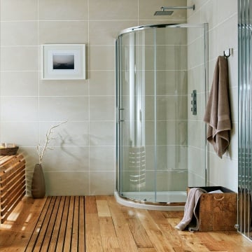 Scudo S6 Single Door Quadrant Shower Enclosure Lifestyle